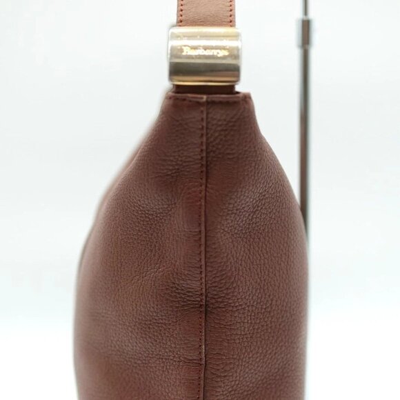 BURBERRY shoulder bag brown leather check authentic - Picture 6 of 16
